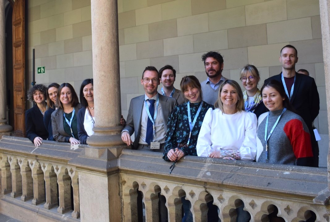 The EDAFFICHE Team at the University of Barcelona cloister