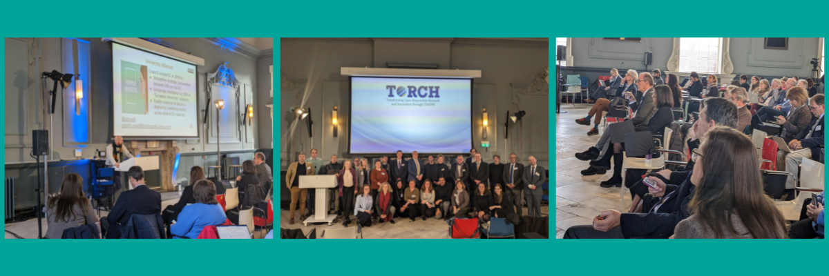 Cover image with photos made during the Second TORCH Annual Forum